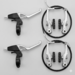 Set Freni V-Brake Completo (Coppia Leve + Corpi Freno)
