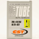 CST CYCLE INNERTUBES    (CST Presta 48 mm-roscada, cámara Unisex Adulto, Negro, 700 x 18/25)