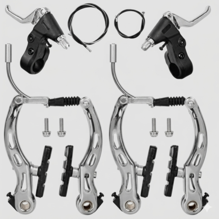 Kit Completo Freni V-Brake per Bicicletta (Anteriore e Posteriore)